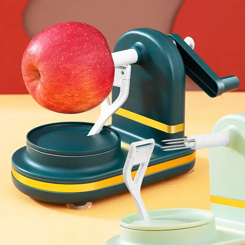 Apple Peeler Multifunctional Fruit Peeler Cutter Pear Vegetable Peeler Potato Peeler Cutter Automatic Hand Crank Fruit