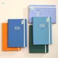 2024 Planner Personal Organizer PU Cover A5 Thick Paper Portable Monthly Planner for New Year Travel. 