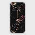 iPhone 6s Cover - SkinLee HQ Hybrid Case (Soft) - Black Rose Gold Marble - SKINLEE-130-1-95-6. 
