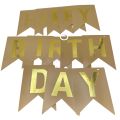 CELEBRATE IN STYLE 13-CARD HAPPY BIRTHDAY BANNER WITH RIBBON. 