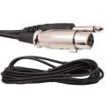 5m/10m XLR Cable Female to 6.5mm Plug Microphone Mic Audio Cable Wire Cord. 