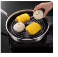 Roster Papad Roti Stand Charcoal Stainless Steel Grill Roast Grill Stand Charcoal Hand Warmer Rack Stand Round Shape Size 8 Inch 1 kg Roaster  (Steel). 