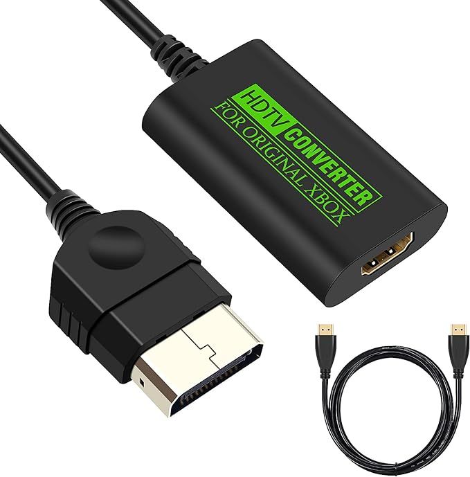 Xbox to HDMI Adapter, HD Link Cable for Original Xbox, Original Xbox to HDMI Converter Supports 1080P/720P Compatible with Original Xbox Includes 1.5 m HDMI Cable