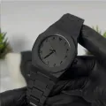 Arabic Aura Watch 2026 Black Modern Creative Design Waterproof Stainless Steel Chain Quartz Movement,,. 