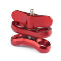 EITGZWAS Camera Accessory Diving Lights Ball Butterfly Clip Arm Clamp Mount Aluminum For Gopro Hero 3+/4/5 Xiaoyi Gitup SJ6000 Camera Red. 