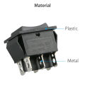 【FOOT SOFA】DPDT Double Pole/Throw On-Off-On Momentary Latching Rocker Switch For Car Parts. 