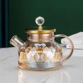 Water bottles Set 1000ml  French Amber Color Diamond Kawaii Teapot Kettle Cup Thermal Pots Set Kitchen Accessories Gift. 