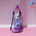 600ml Bright Creative Girls Favourite Cute Cartoon Character Water Bottle with Straw BPA Free Clear Plastic for Girls. 