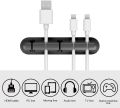 Cable Clips, INCHOR Cable Organizer Cord Holder for Desk, Charging Cable Holder Cord Clips, Nightstand Cord Organizer Cable Management Wire Clip ( 5,  Slots). 