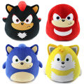 Cross-Border round Roll Sonic the Hedgehog Plush Doll Super Sony Tumbler Cartoon Cute Toy Pillow Ragdoll. 