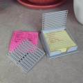 Sticky Note Holder with Stencil Practical Portable Sticky Notes Organizer Note Dispenser for Desk. 