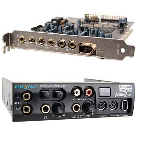 Creative Sound Blaster Audigy2 ZS Platinum 7.1 Channels 24-bit 192KHz PCI Interface Sound Card With Front Panel ( Branded Used )