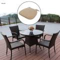 Chair Cushion with Ties Dining Chairs Nonslip Seat Cushion Pad Black Grey. 