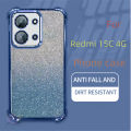 【Skimpy】For Redmi 15C 4G Phone Case Transparent Lens Protector Durable Lightweight Non-slip Glitter Protective Case. 