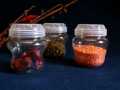 PACK OF 2 PCS - 90 Mm Wide Mouth Storage Jar 1 KG / 1000 Grams - DELUXE Design FOOD GRADE PET Plastic - Transparent. 