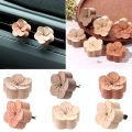 Wooden Aroma Essential Oil Diffuser Essential Oil Diffused Wood Essential Oil Aromatherapy Flower shape For Home/Car Decorate. 