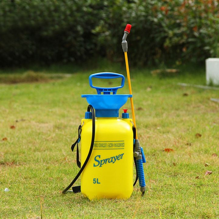 Multi Purpose Water Spray Pressure Type 5 Liter Bottles with Shoulder Strap for Garden Tools and Multi Purpose Use.