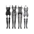 Seamless Full Body Suit For Women Nighty Net Stocking Ladies Body Stockings for Women Stretchable in Free Size Black Stockings Fits All in Random Design. 