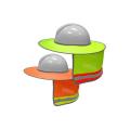 EF Hard Hat Sun Shade Neck Shield Protection Visable Mesh For Hardhats/Helmet. 