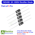 IN5408 3A 1000V Rectifier Diode by Electrica. 