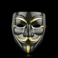 LTG - Black Halloween Vendetta Masquerade Horror Mask Hacker Male/Female V Character. 