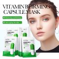 Sadoer Pack of 4  Vitamin Repair Antioxidant Whitening Capsule Facial Sheet Mask. 