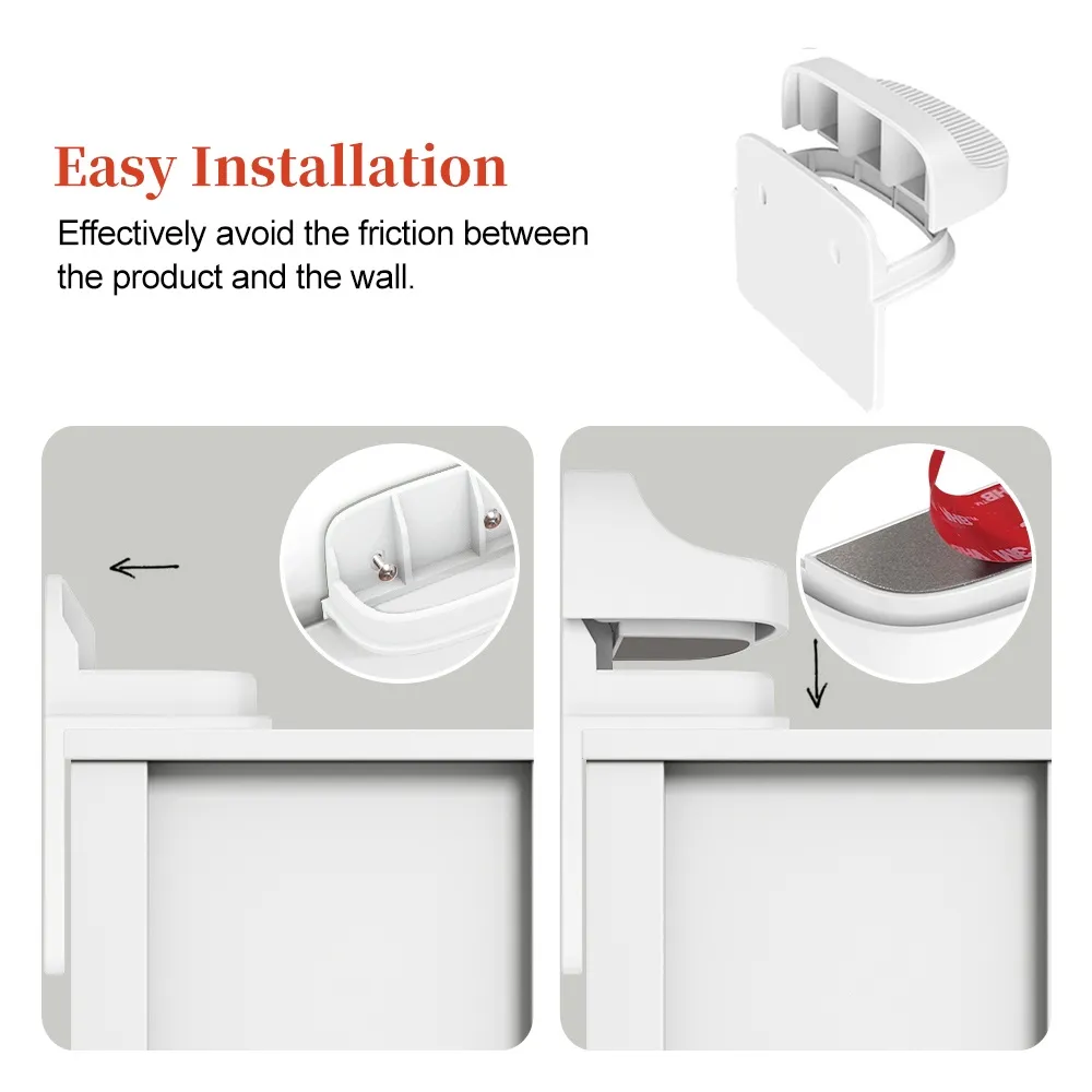 Kiddie Guard Baby Safety Lock Anti Tip Wall Holder For Furniture Children Protection Furniture Baby Security Wall Strap Kids Safety - Pack Of 2