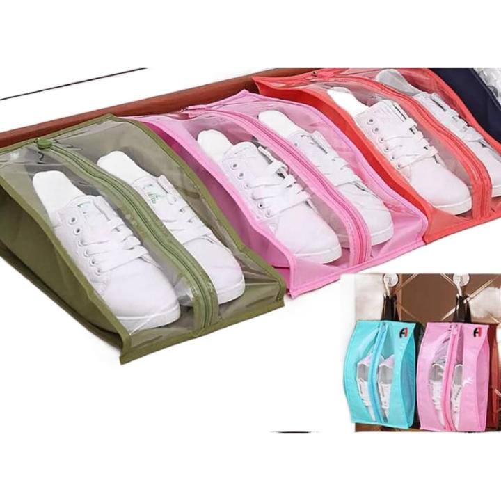 Pcs Shoe Storage Bag organizer zipper shoes case