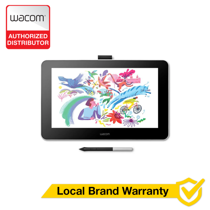 Wacom One HD Creative Pen Display, Drawing Tablet With Screen, 13.3" Graphics Monitor; works with Mac, PC & Chromebook, photo/video editing, drawing & education (DTC133)