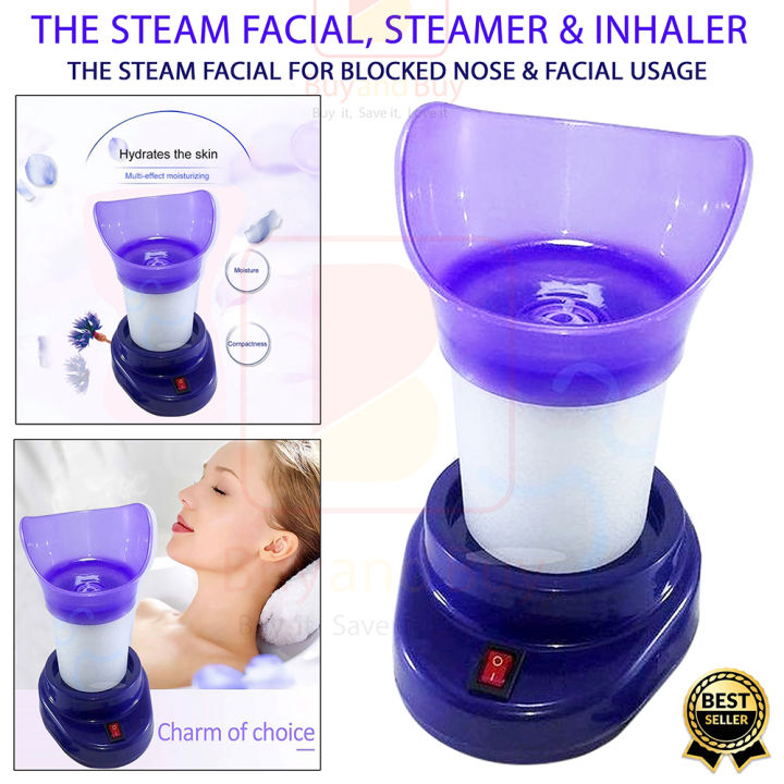 Shinon the Steam Facial, Steamer and Inhaler for Block Nose and Facial Usage, 2 in 1 Massager Tool