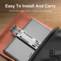 【PURE】 Metal Laptop Stand Aluminium ~ Portable Aluminum Alloy Base, Foldable Laptop Metal Stand Cooling Pad with Adjustable Height & Anti Slip Rubber Grips ~ Compatible with All Laptops, Macbook, Tablet, Notebook ~ Silver by FunBug. 
