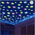 3D stars glow shine in the dark Luminous on Wall Glowing Stickers for Wall Decal Kids Room living room Home Decoration / Fluorescent Night Glowing Stars Wall Sticker. 