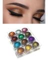 Pack Of 12 - Dusty Glitter Eyeshadows. 