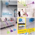 Microfiber Telescopic Triangle Mop, 180 Degree Rotatable Adjustable, Extendable Triangle Cleaning Mop Multifunction Triangular Mop Duster for Home Bathroom Floor Wall. 