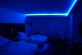 MUQGEW 220V Neon Light Strip Flexible Outdoor LED Strip Rope Tube SMD 2835 LampColor and waterproof: Blue, with adapter. 
