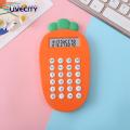 Calculator Mini Compact Mini Cartoon Fruit Shape Calculator for School Office Use Compact Portable Carrot Shaped Mini Calculator. 
