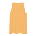 Men's Plain High-Quality Staple Tank Top - Athletic Fit, Combed Cotton, Perfect for Gym & Casual Wear - Yellow. 