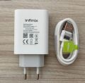 Infinix 33W Fast Charger Infinix 33 Watt 100% Original Fast Charger Box Pulled - infinix 33 watt charger original Flash Adapter With 6A Type C Cable & Without Cable For Infinix Note 10, 10pro, Note 11, 11pro, Note 12, Hot 30, Zero 8. 