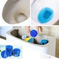 10 Pcs Bleach Toilet Bowl Cleaning Tablets- Automatic Toilet Bowl Clean Tablets Automatic Flush Clean Bathroom Toilet Deodorant Compressed Cleaning Cleaning Tools Auto Toilet Cleaner & Stain Remover (Blue Bubble Block) Washroom tablet , kitchen tablet. 