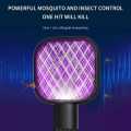 "Mini USB Electric Mosquito Swatter with UV Light – Rechargeable Fly Bug Zapper for Home, Office, and Outdoor – Easy to Use Insect Racket and Trap". 