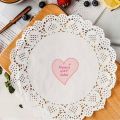 Doilies Paper, Lace Doilies Paper Round Decorative Paper Placements Bulk for Desert, Tableware Decoration, 6.5’’ Large Doilies Round Paper Placements for Cake Packaging. 