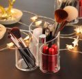 Lipstick Holder and Organizer Acrylic Round Lip Gloss Stand Makeup Storage Organizer Makeup Brush Holder S Shape Style. 