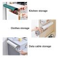 New Clear Wall Mounted Drawer Organizer, Hanging Transparent Underwear Panties Storage Box Punch-Free Multifunctional for Clothes, Socks, Ties blue,white,green. 
