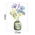 Bathroom Wall Decal Beautiful Potted Flower Wall Stickers Waterproof Vinyl Decals for Home Decor Southeast Asian Buyers' Favorite Wall Sticker for Home Decor. 