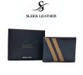 SLEEK Premium Real Leather Wallet for Men with Zipper and Gift Box - Cash & Card Branded Wallet - Model: WILD WEST- Bifold Slim Wallet - SK-1 - Wallet for Men's. 
