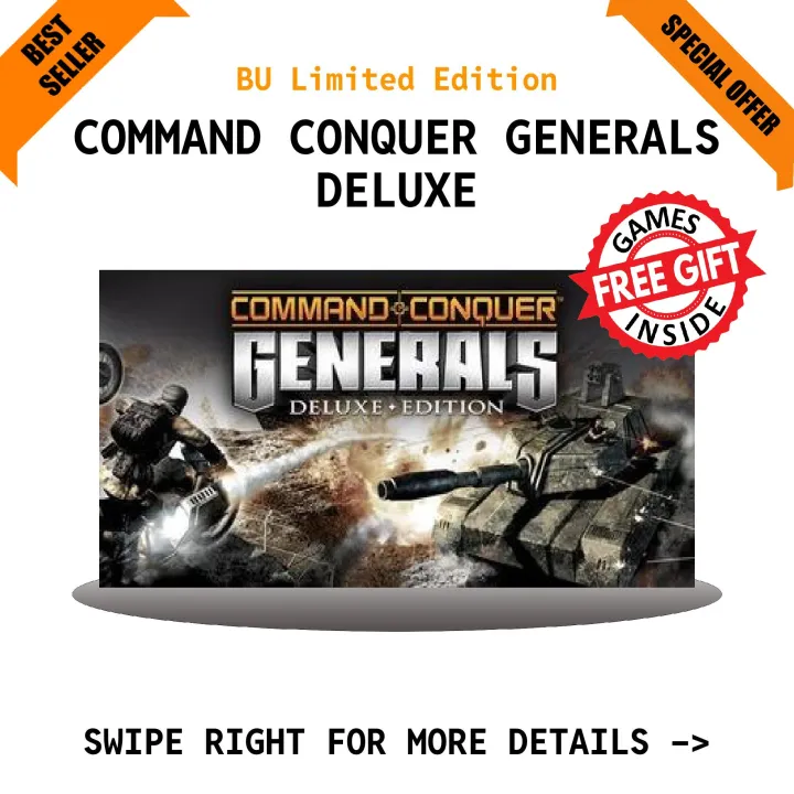 COMMAND CONQUER GENERALS DELUXE Game for PC - with complete ...