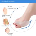 Pack Of 5 Pairs Silicone Gel Foot Fingers Hole Bunion Toe Separator Thumb Valgus Protectors. 