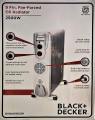 Black & Decker Oil Radiator Heater OR090D-B5 - 9 Fins. 