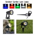 Outdoor LED Garden Spot Light COB Led Lawn Lamp 5W -Waterproof Spike Garden LED Light Outdoor Warm, White, Red, Blue. Green- for your garden, yard, wall, pathway, landscape, outdoor decoration, swimming pool etc.. 