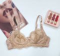 Pack Of 2 Non-Padded & Non-Wired Full Cover Full Net Transparent Bra A486. 